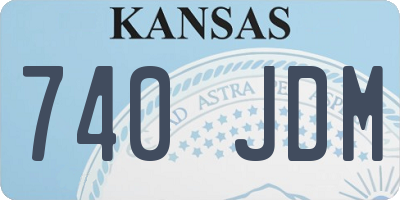 KS license plate 740JDM