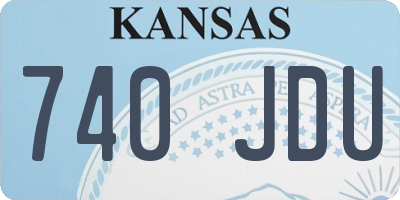 KS license plate 740JDU