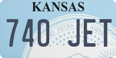 KS license plate 740JET