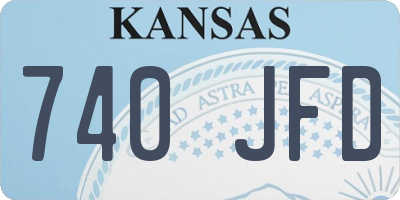 KS license plate 740JFD