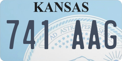 KS license plate 741AAG