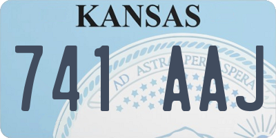 KS license plate 741AAJ