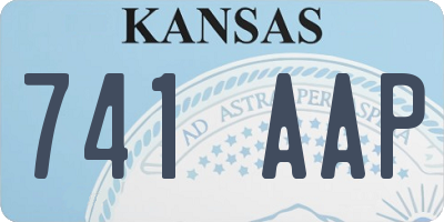 KS license plate 741AAP