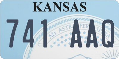 KS license plate 741AAQ