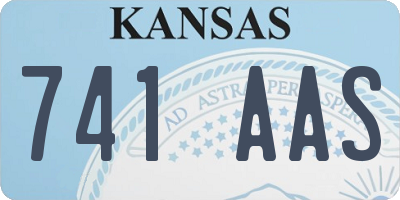 KS license plate 741AAS