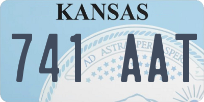 KS license plate 741AAT