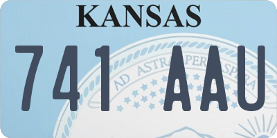 KS license plate 741AAU