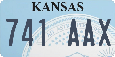 KS license plate 741AAX