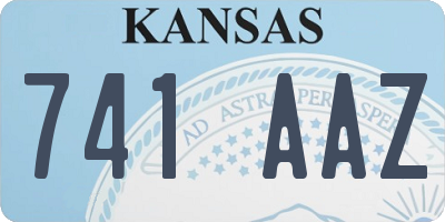 KS license plate 741AAZ