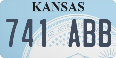 KS license plate 741ABB