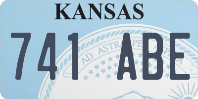 KS license plate 741ABE