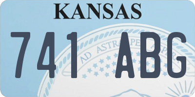 KS license plate 741ABG