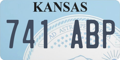 KS license plate 741ABP