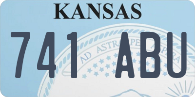 KS license plate 741ABU