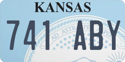 KS license plate 741ABY