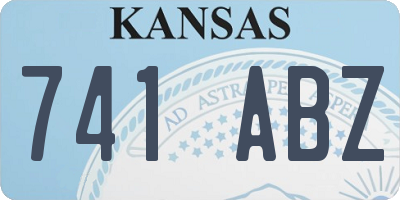 KS license plate 741ABZ