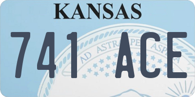 KS license plate 741ACE