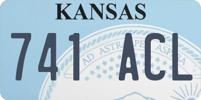 KS license plate 741ACL