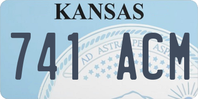KS license plate 741ACM