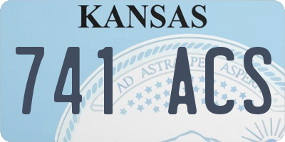 KS license plate 741ACS