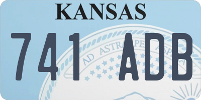 KS license plate 741ADB