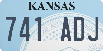 KS license plate 741ADJ