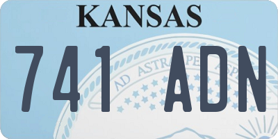 KS license plate 741ADN