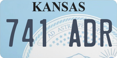 KS license plate 741ADR