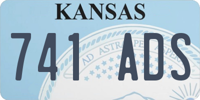 KS license plate 741ADS