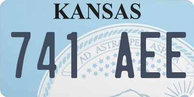 KS license plate 741AEE