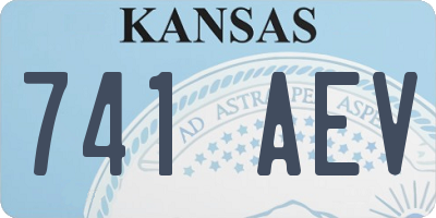 KS license plate 741AEV