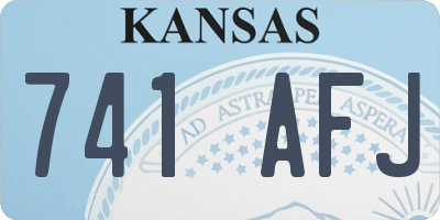 KS license plate 741AFJ