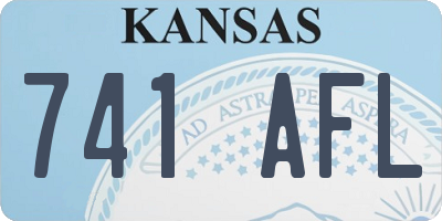 KS license plate 741AFL