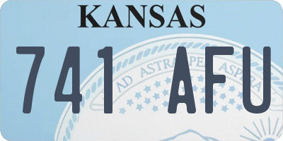KS license plate 741AFU