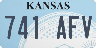 KS license plate 741AFV
