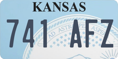 KS license plate 741AFZ