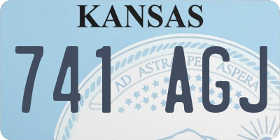 KS license plate 741AGJ
