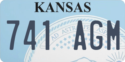 KS license plate 741AGM