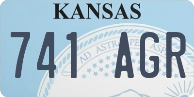 KS license plate 741AGR