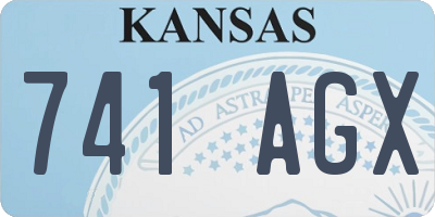 KS license plate 741AGX