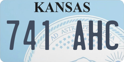 KS license plate 741AHC