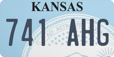 KS license plate 741AHG