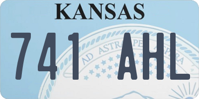 KS license plate 741AHL