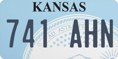 KS license plate 741AHN
