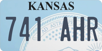 KS license plate 741AHR