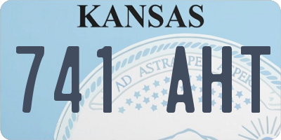 KS license plate 741AHT