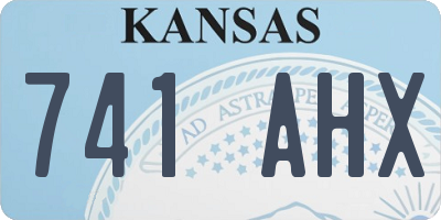 KS license plate 741AHX