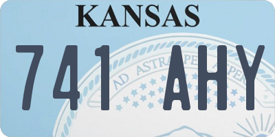 KS license plate 741AHY