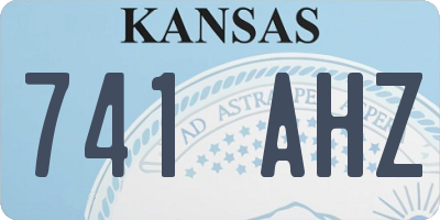 KS license plate 741AHZ