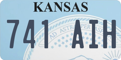 KS license plate 741AIH